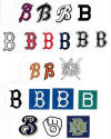 images of lots of 'B's from major league baseball