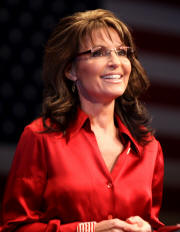 image of Sarah Palin, who has applied to register her name as a trademark.