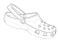 Drawing from the Crocs, Inc. design patent
