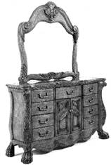 image of a dresser subject to a design patent
